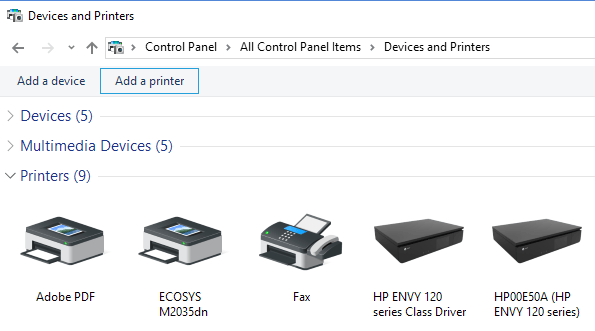 devices and 1printers